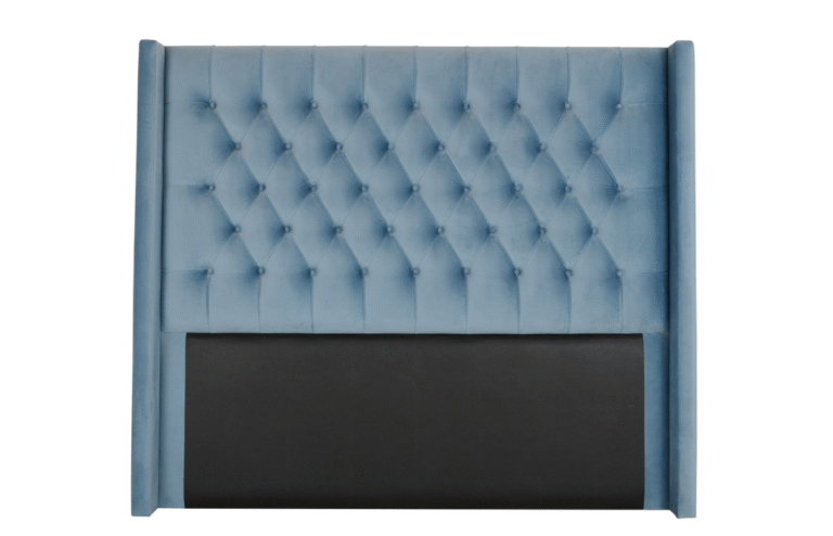 Luxury tufted winged velvet headboard