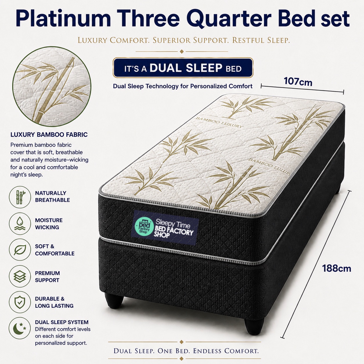 ¾ Bed Sets (Base + Mattress) - Image 4