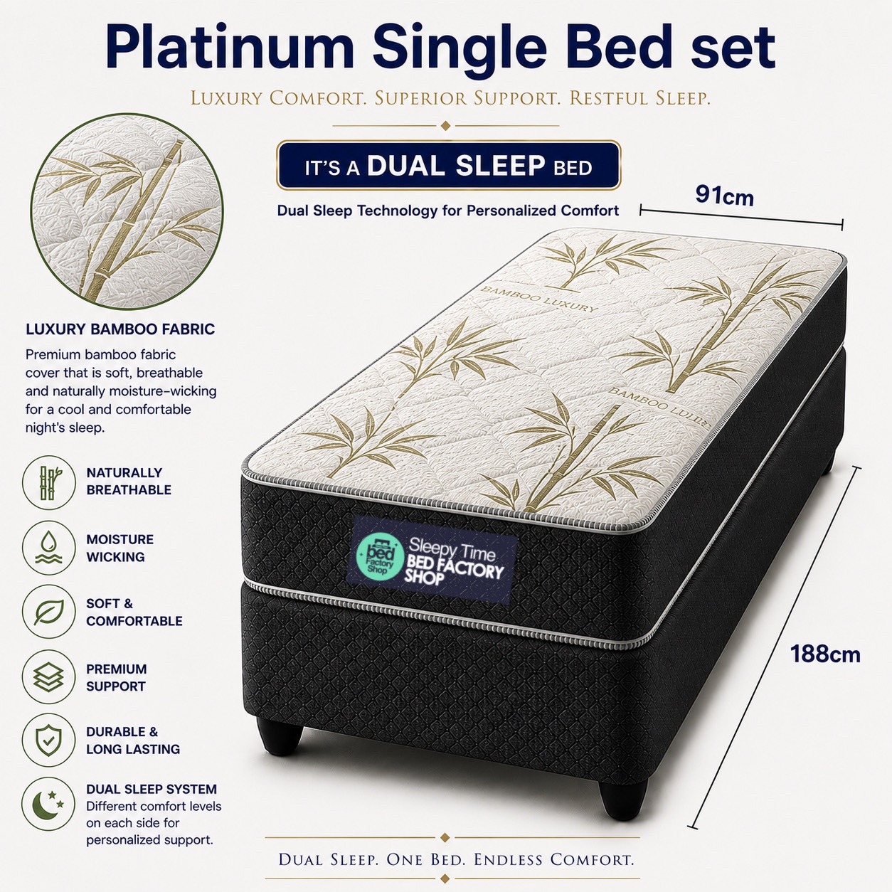 Single Bed Sets (Base + Mattress) - Image 4