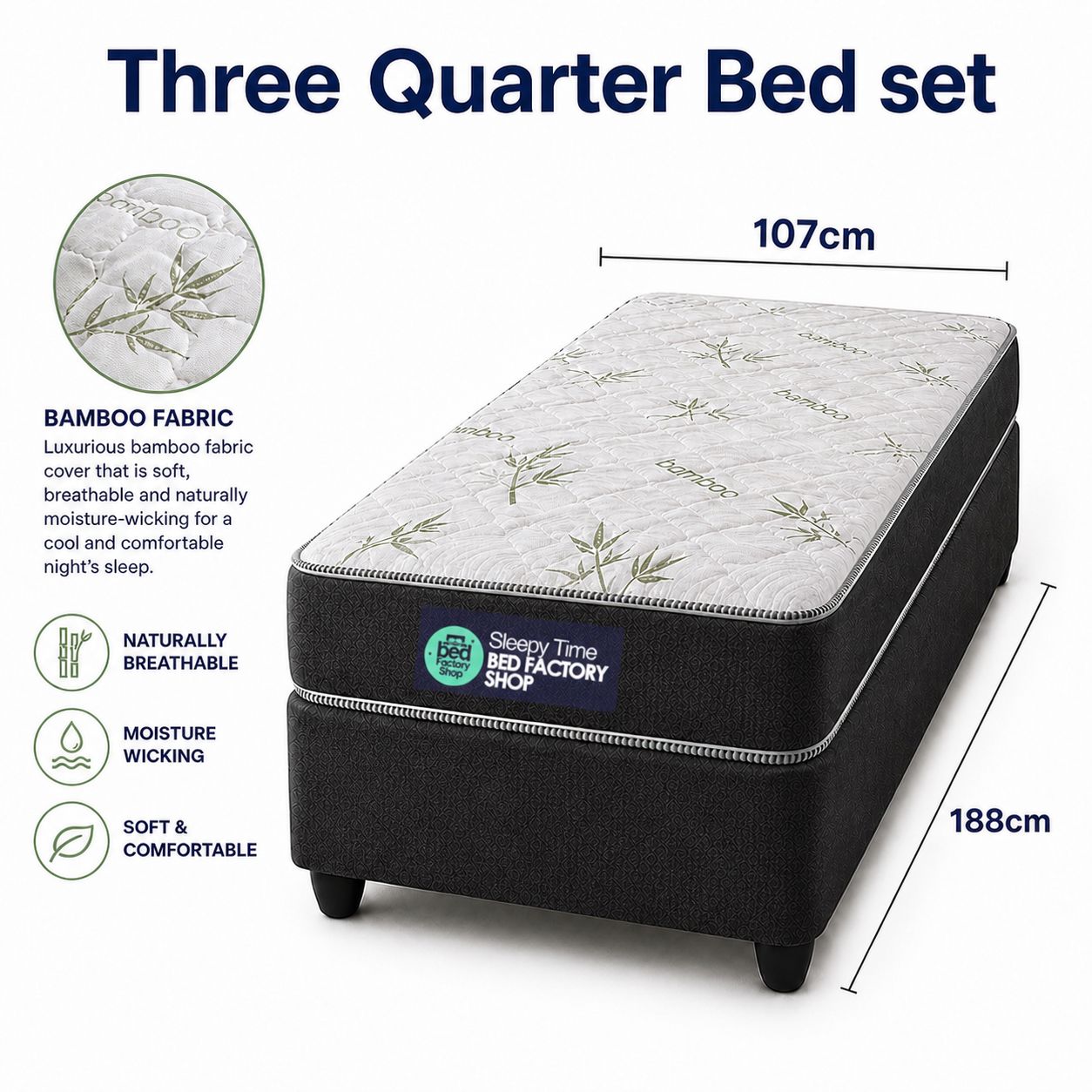 ¾ Bed Sets (Base + Mattress) - Image 2